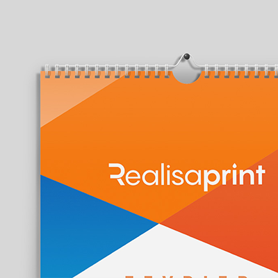 impression calendrier imprimé avec accroche