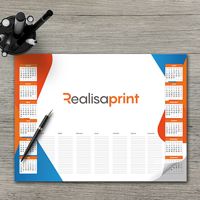 impression calendrier sous main