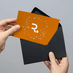 Carte de voeux papier création
