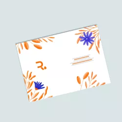 Carte de voeux pelliculage soft touch