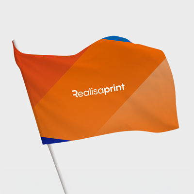 Ã®mpression drapeau en situation