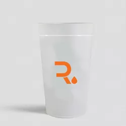 Gobelet réutilisable translucide