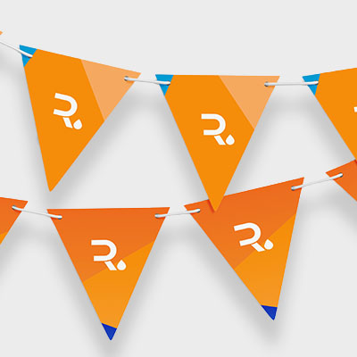 guirlande triangle personnalisée 