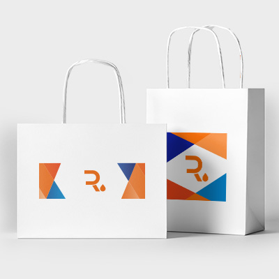 sac luxe blanc quadri anses torsades publicitaire