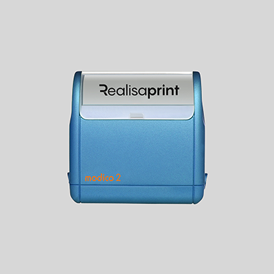 impression tampon automatique M2 bleu