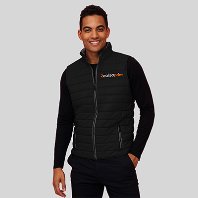 Veste bodywarmer personnalisable homme cloudy noir