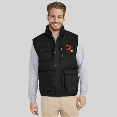 Veste bodywarmer personnalisable homme Sharky noir