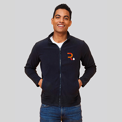 Veste polaire personnalisable homme sparrow noir