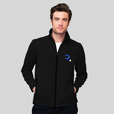 Veste coupe vent personnalisable homme misty noir