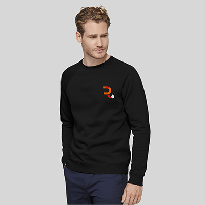 Sweat personnalisé unisexe adventurer noir