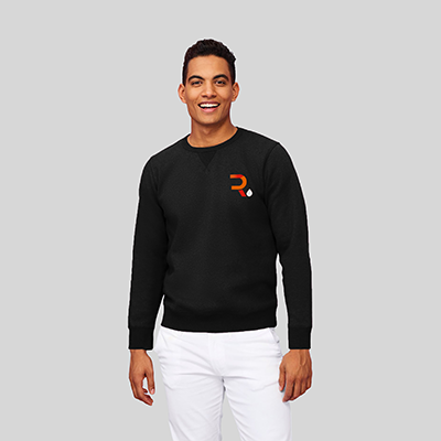 Sweat personnalisé homme couture noir