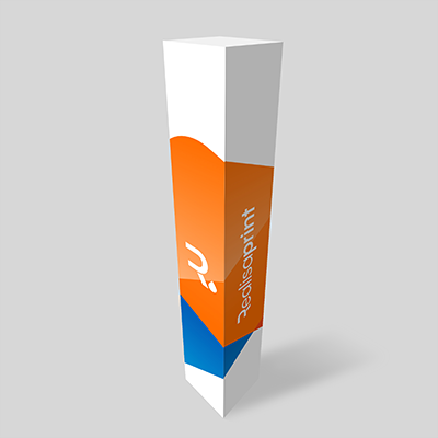 totem carton 4 faces