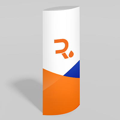 totem carton elliptique